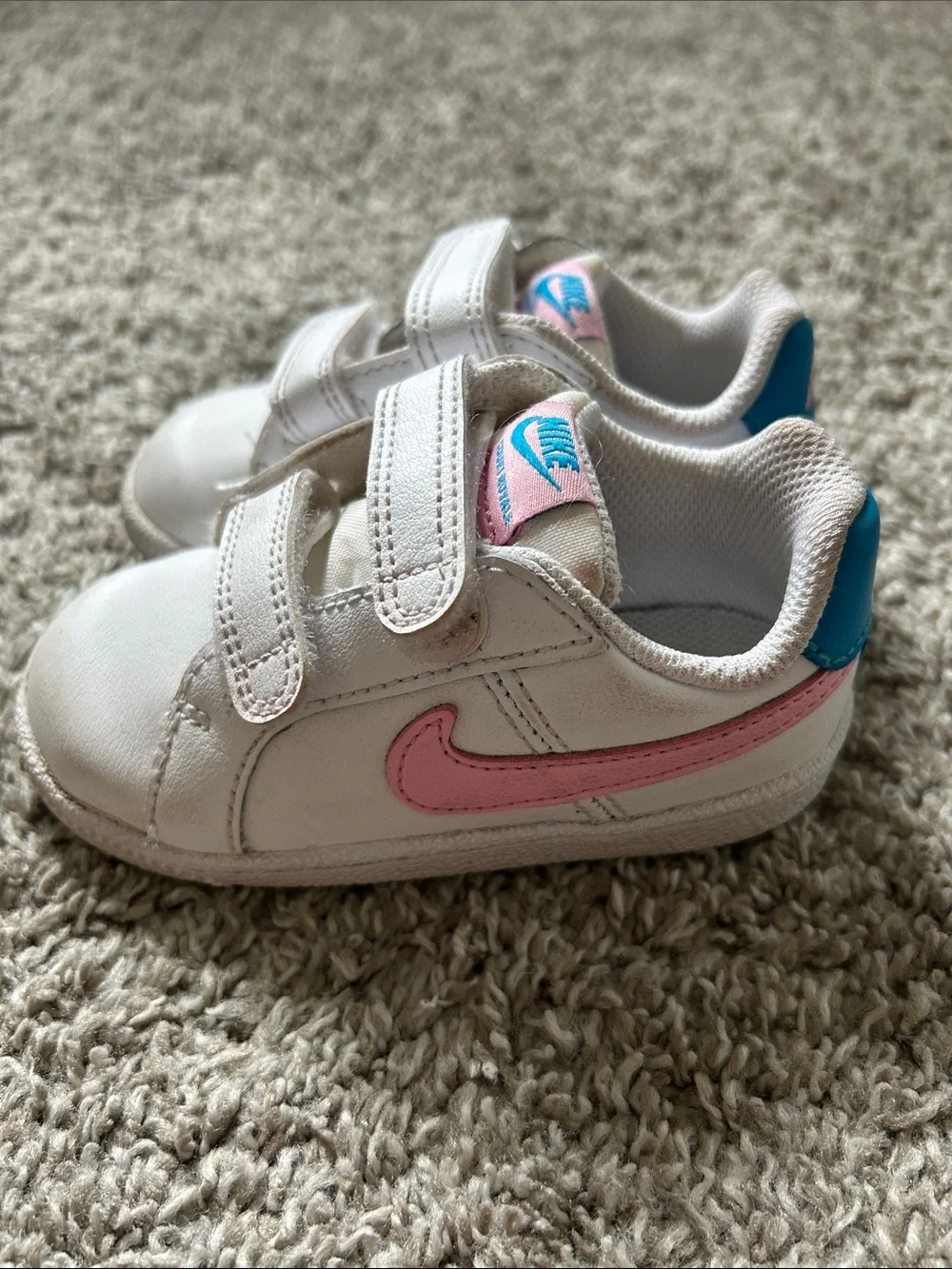 Nike Toddler Girls Court Royale White Sneakers, 6C